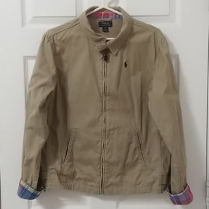 Polo Ralph Lauren Khaki Zip Front Jacket